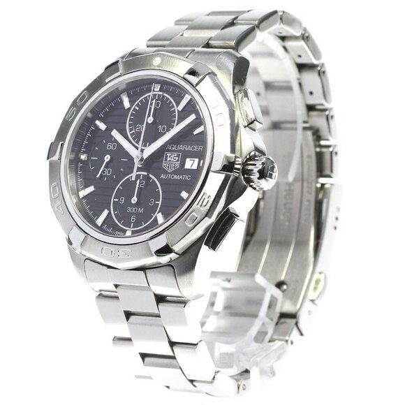 TAG HEUER Aqua racer CAP2110 Chronograph black Dial Automatic Men's Watch - Picture 2 of 12